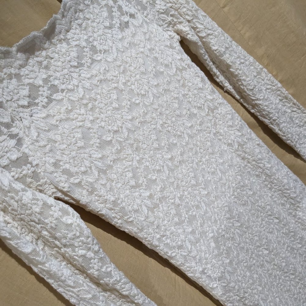 Long sleeved Floral Lace dress